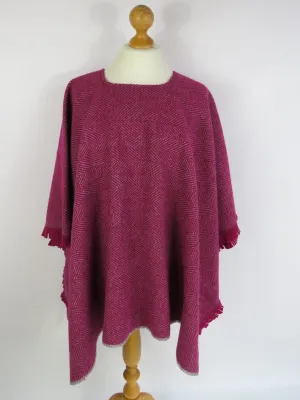 Wool Blend Poncho