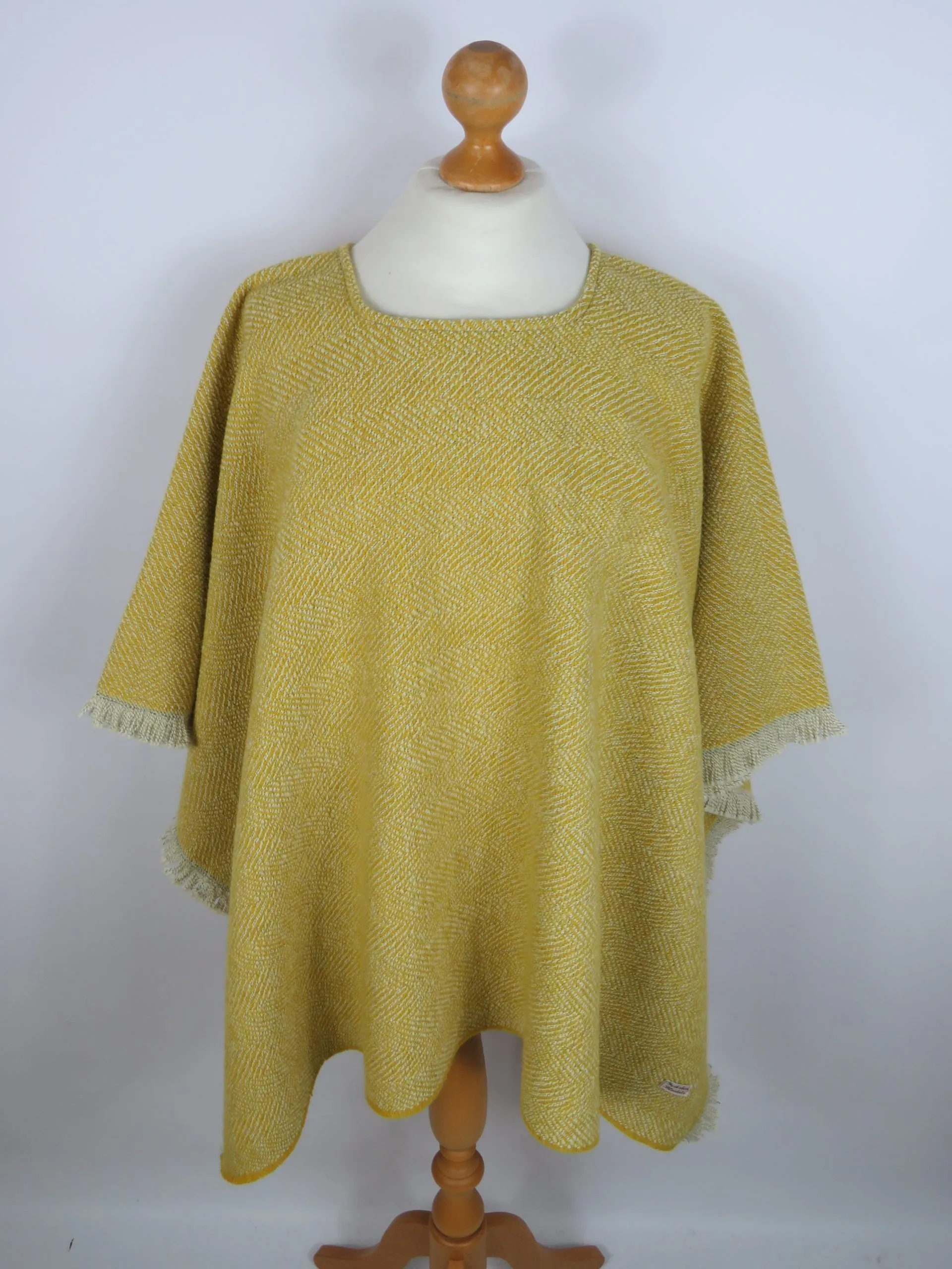 Wool Blend Poncho