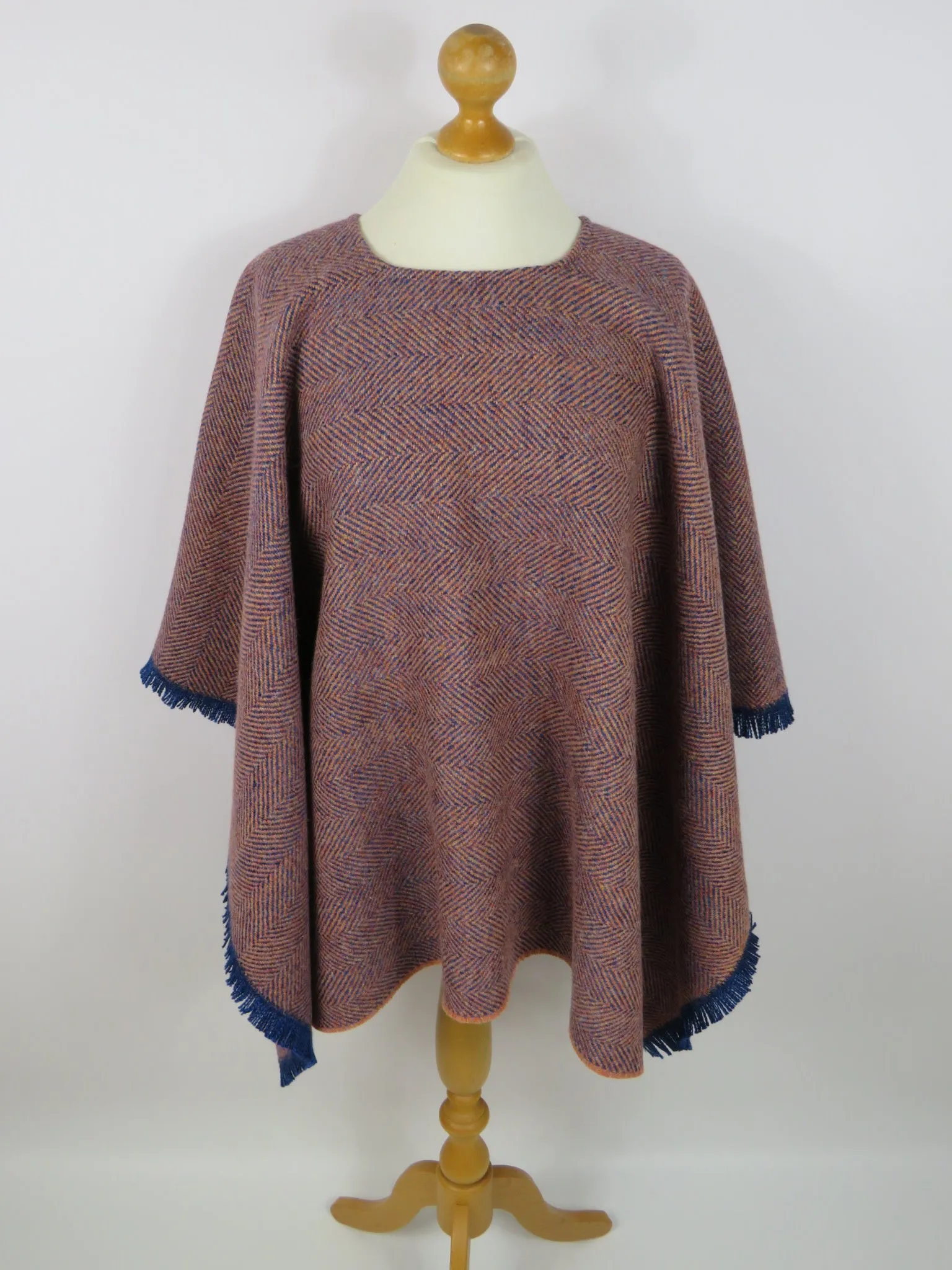 Wool Blend Poncho