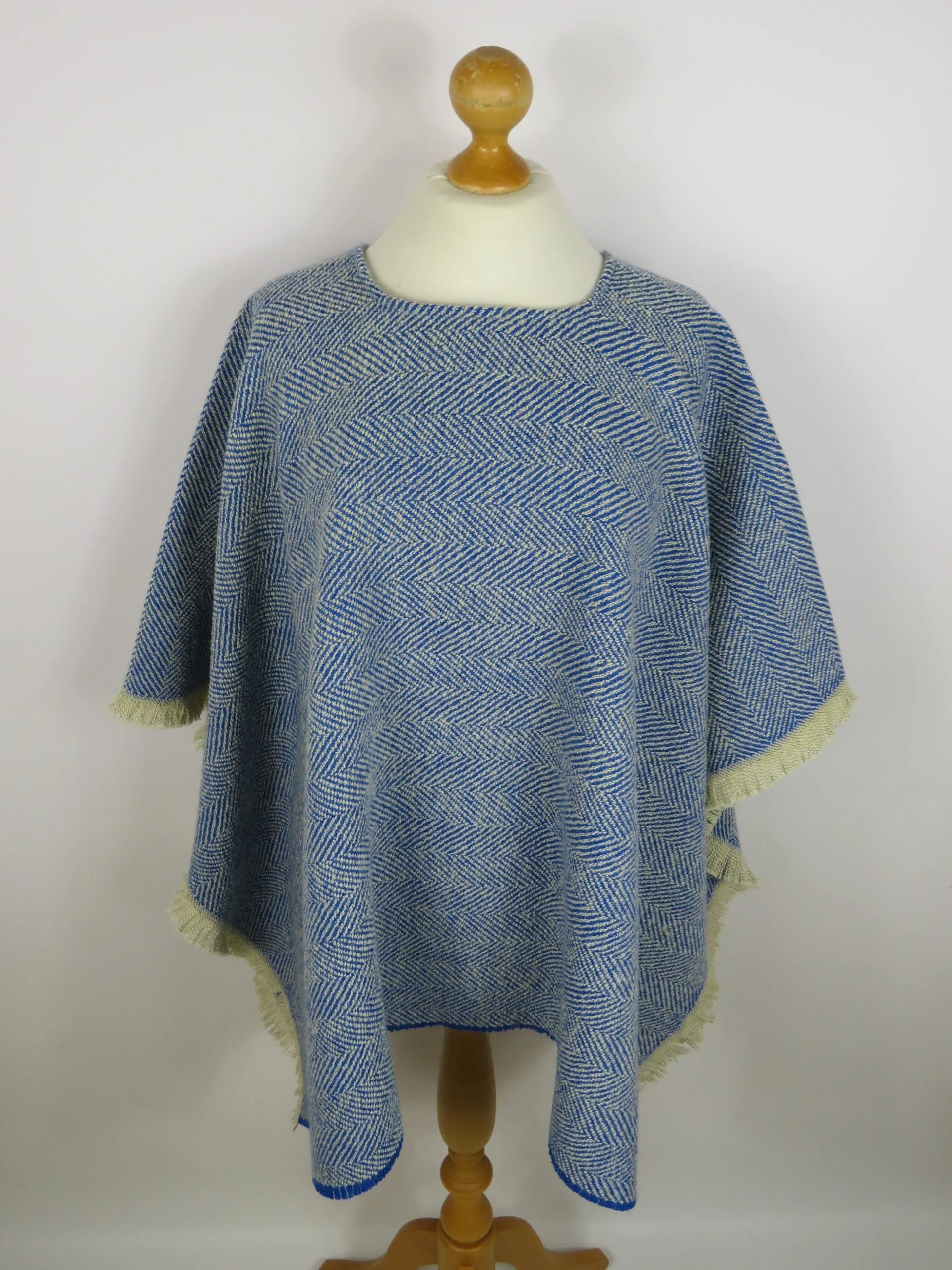 Wool Blend Poncho