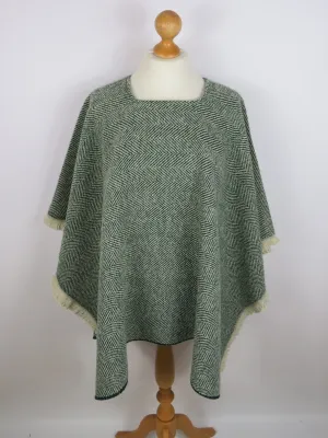 Wool Blend Poncho