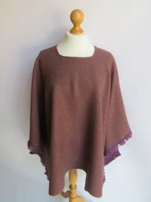 Wool Blend Poncho