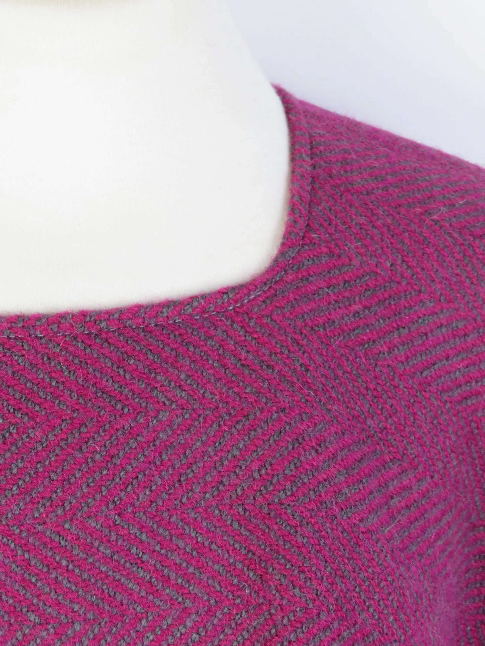 Wool Blend Poncho