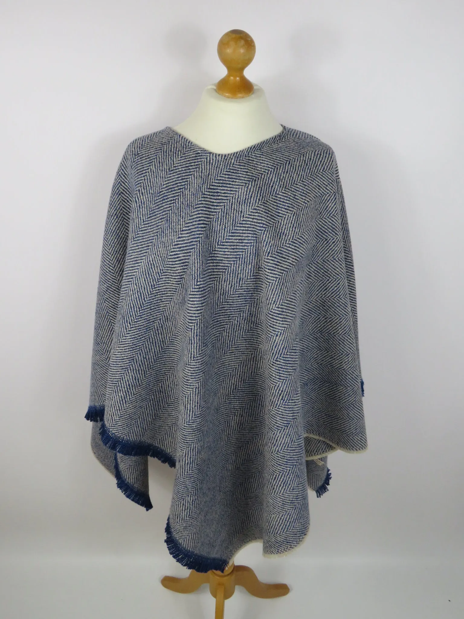 Wool Blend Poncho