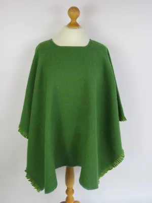 Wool Blend Poncho