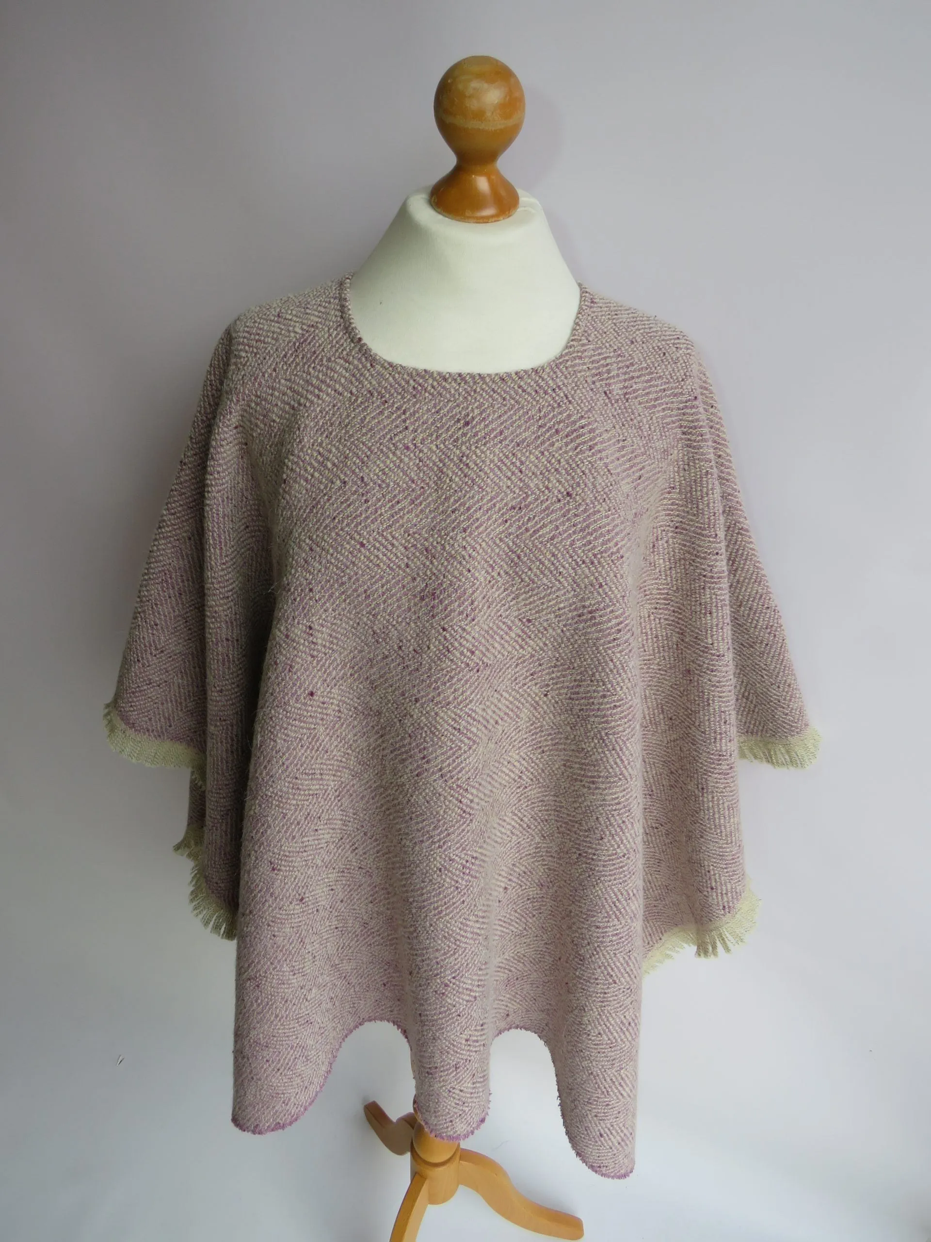 Wool Blend Poncho