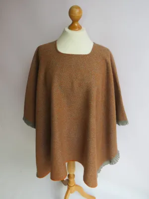 Wool Blend Poncho