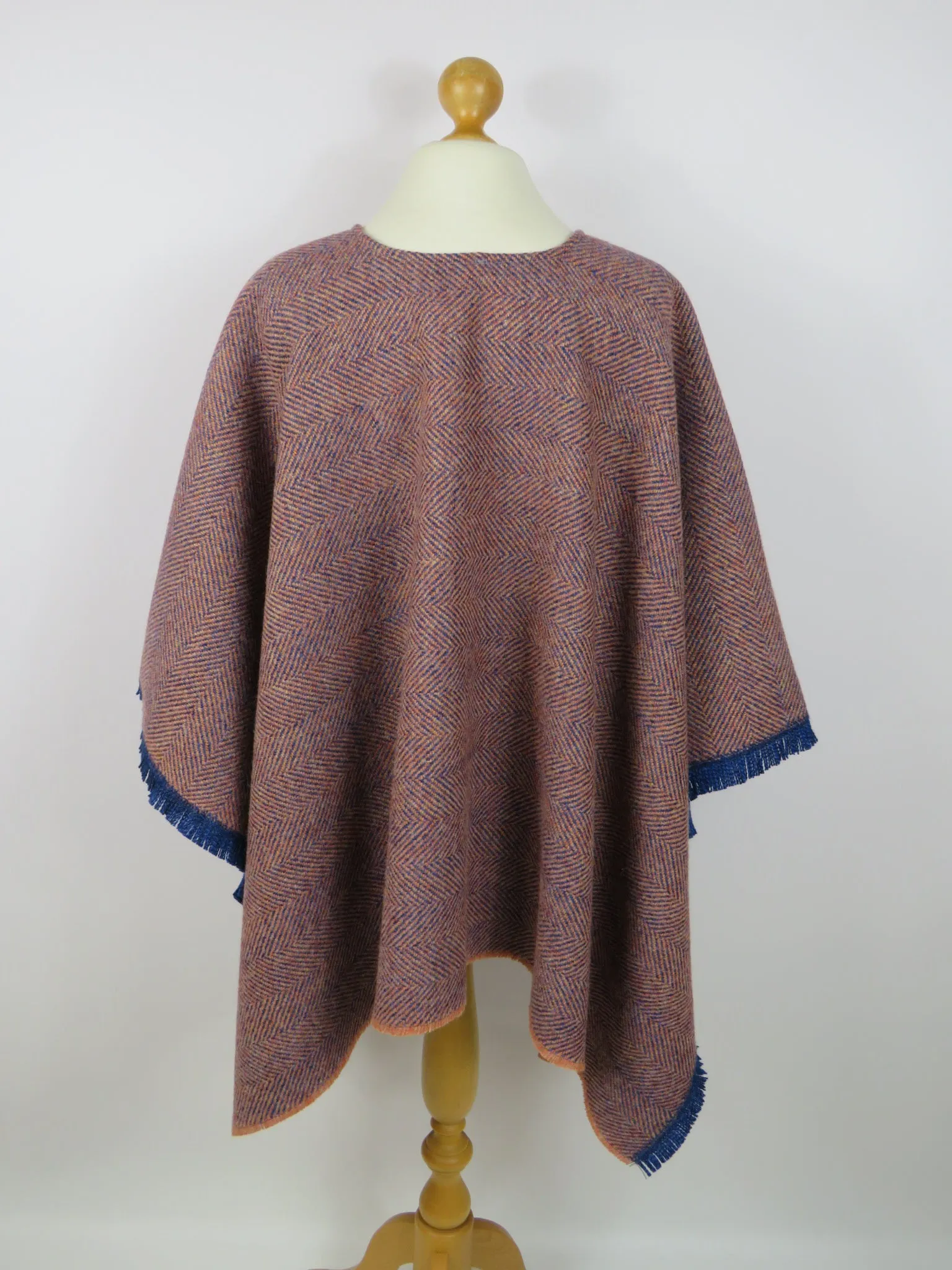 Wool Blend Poncho