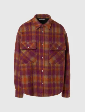 WOOL CHECK OVERSHIRT