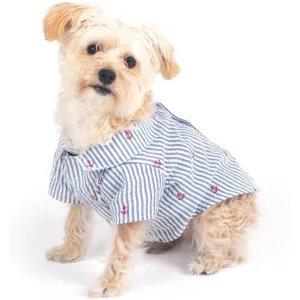 Worthy Dog Shirt Navy Stripe Anchor - 40% OFF!!!
