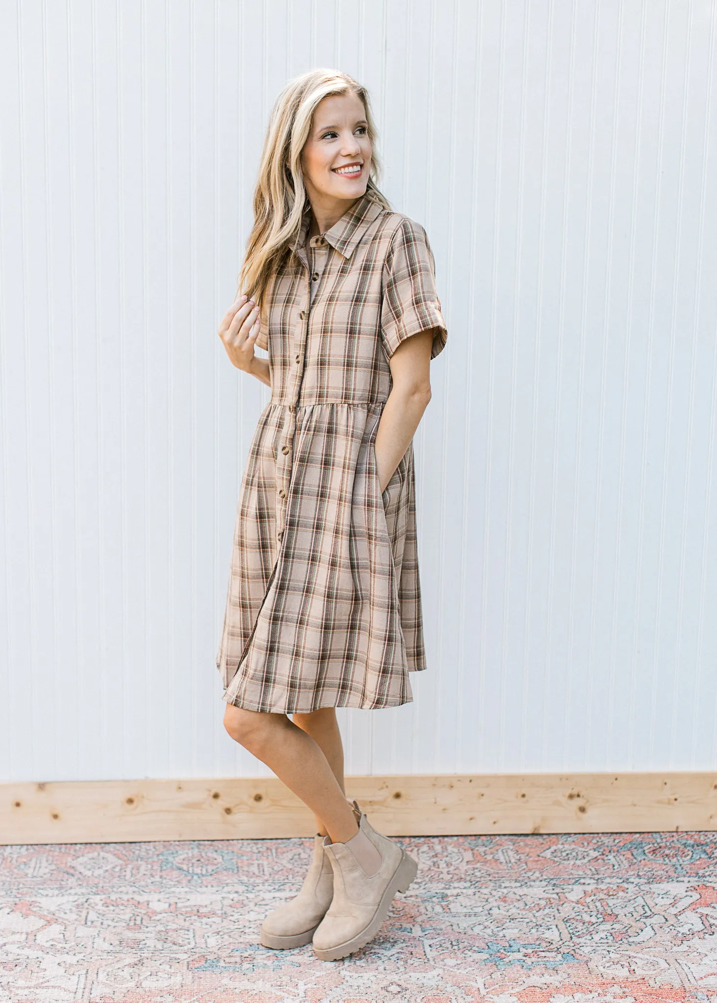 XZ Noel Plaid Dress