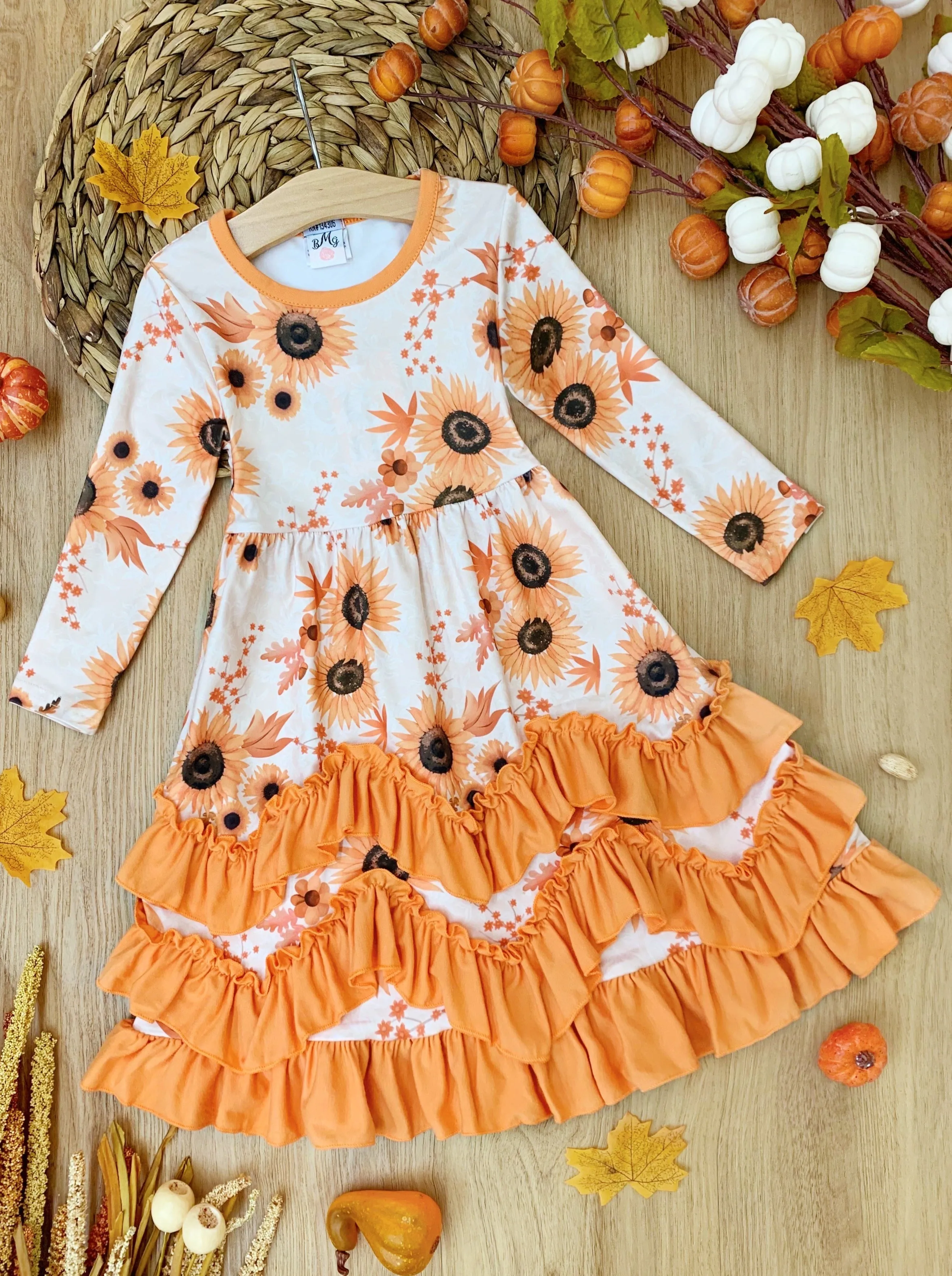You Autumn Know Floral Tiered Ruffle Dress