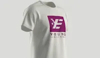 Young-Elite Purple & White Unisex T-shirt