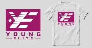 Young-Elite Purple & White Unisex T-shirt