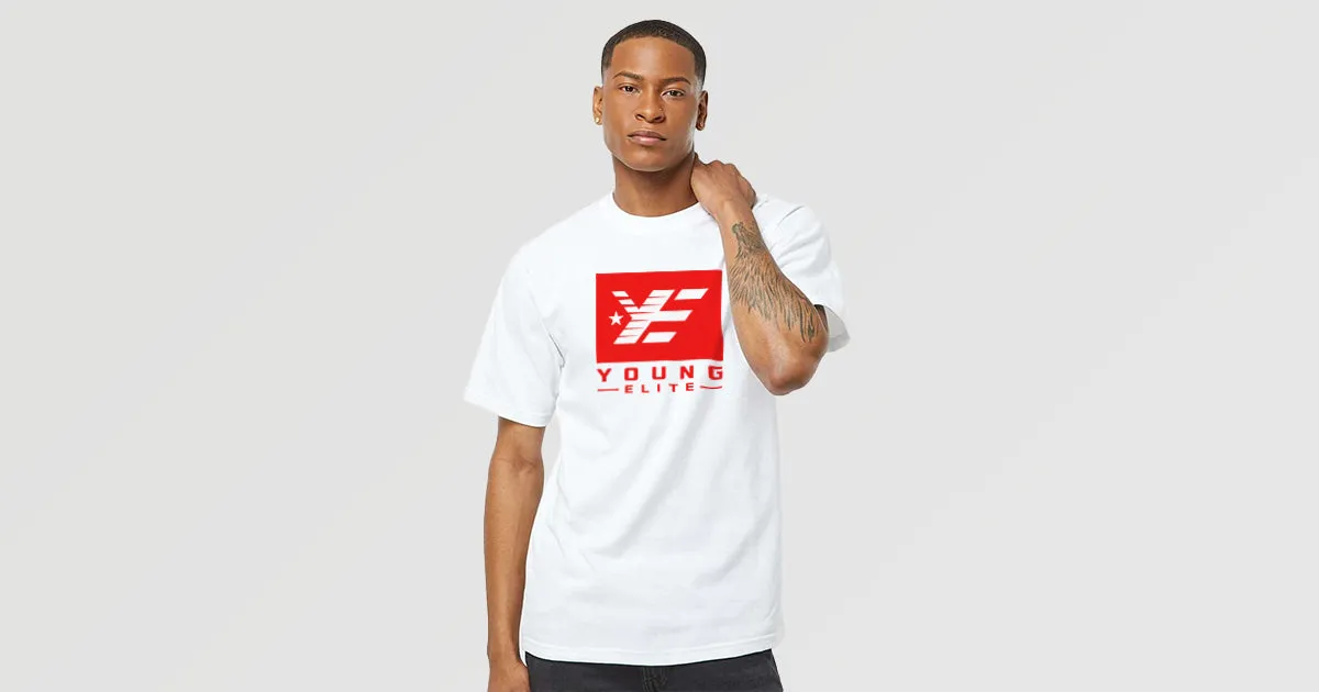 Young-Elite White & Red Unisex T-shirt