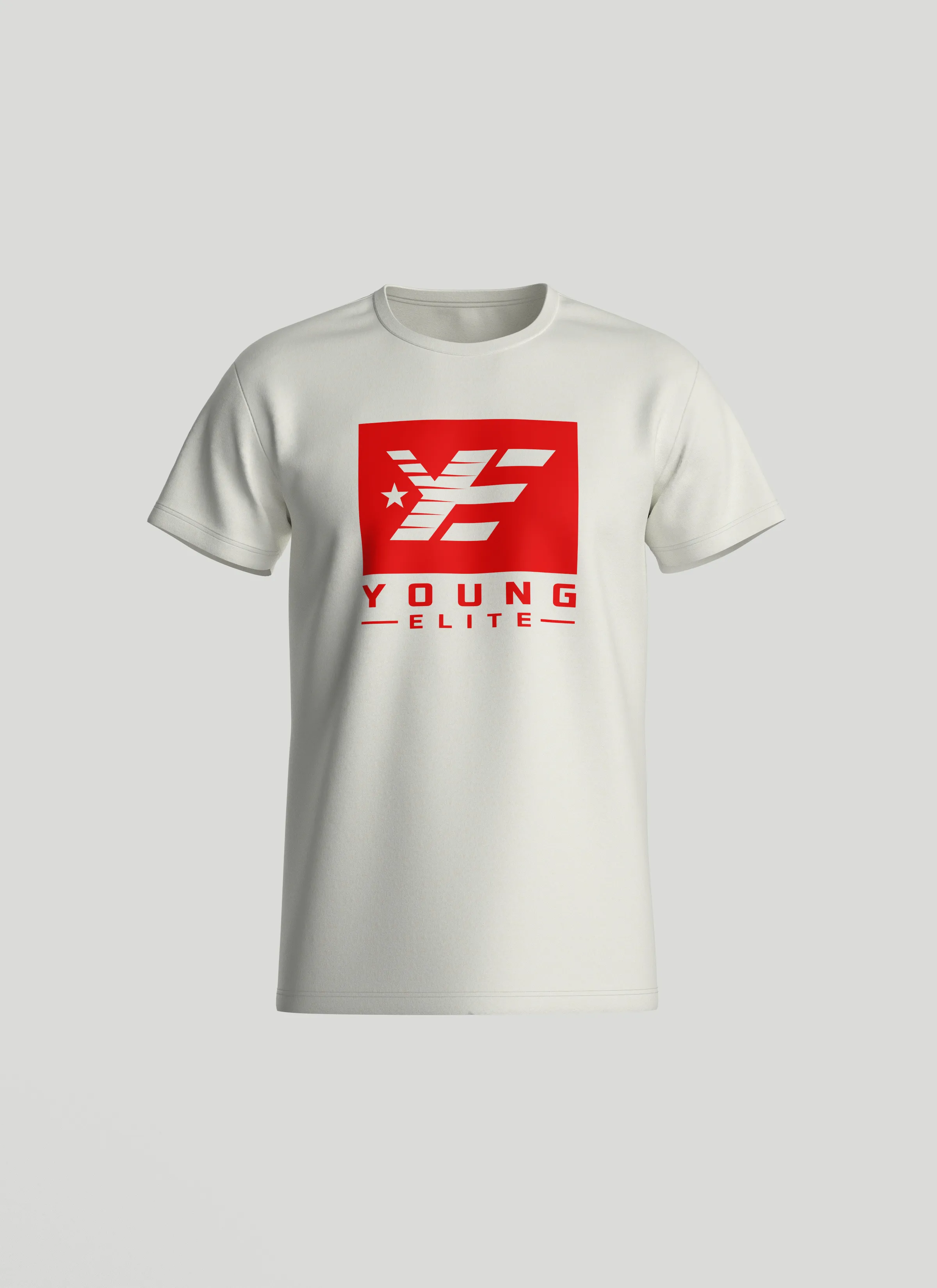 Young-Elite White & Red Unisex T-shirt