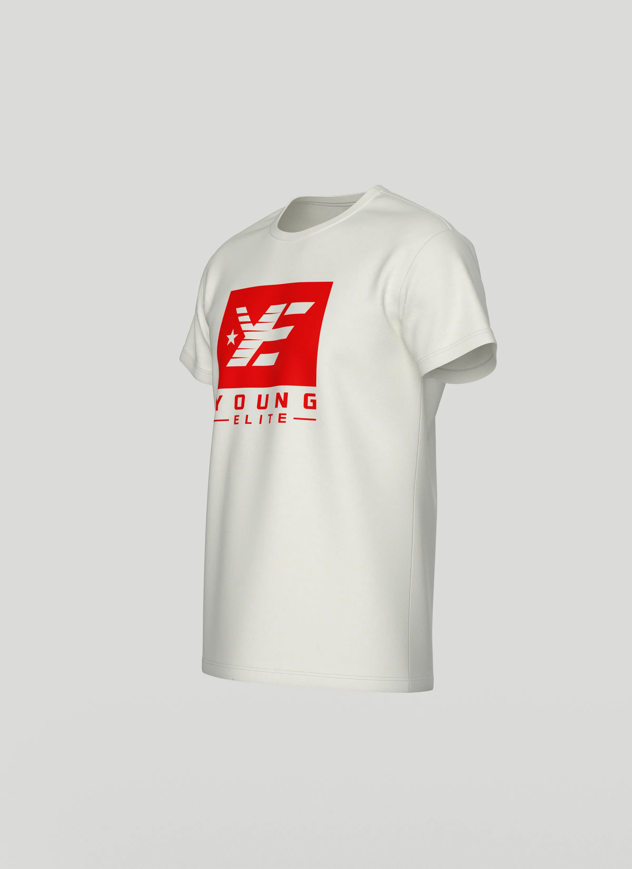 Young-Elite White & Red Unisex T-shirt