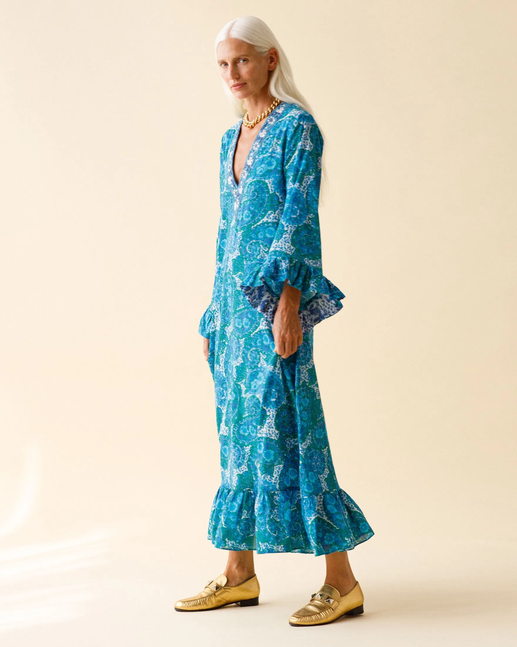 Zelda Pool Paisley Dress