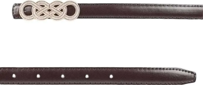 ZEVORA Women Party, Casual, Evening, Formal Brown Genuine Leather Belt